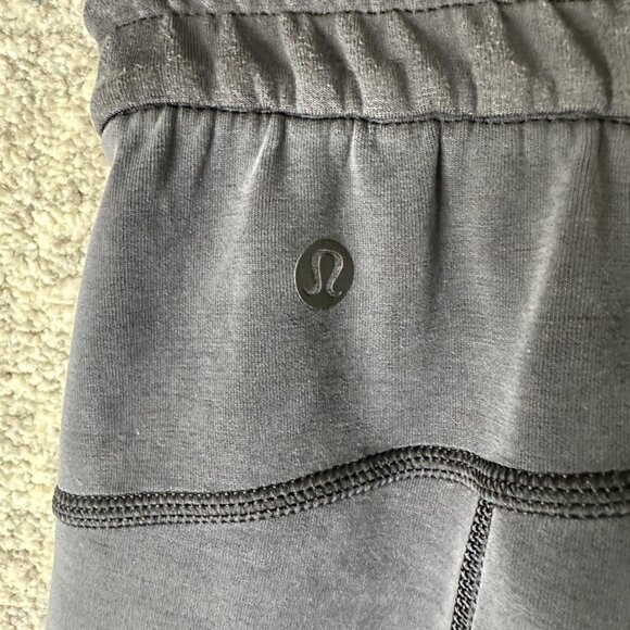 Lululemon Pants Womens 2 Gray High Rise Straight Leg Lounge Elastic Waist Soft - Picture 6 of 7